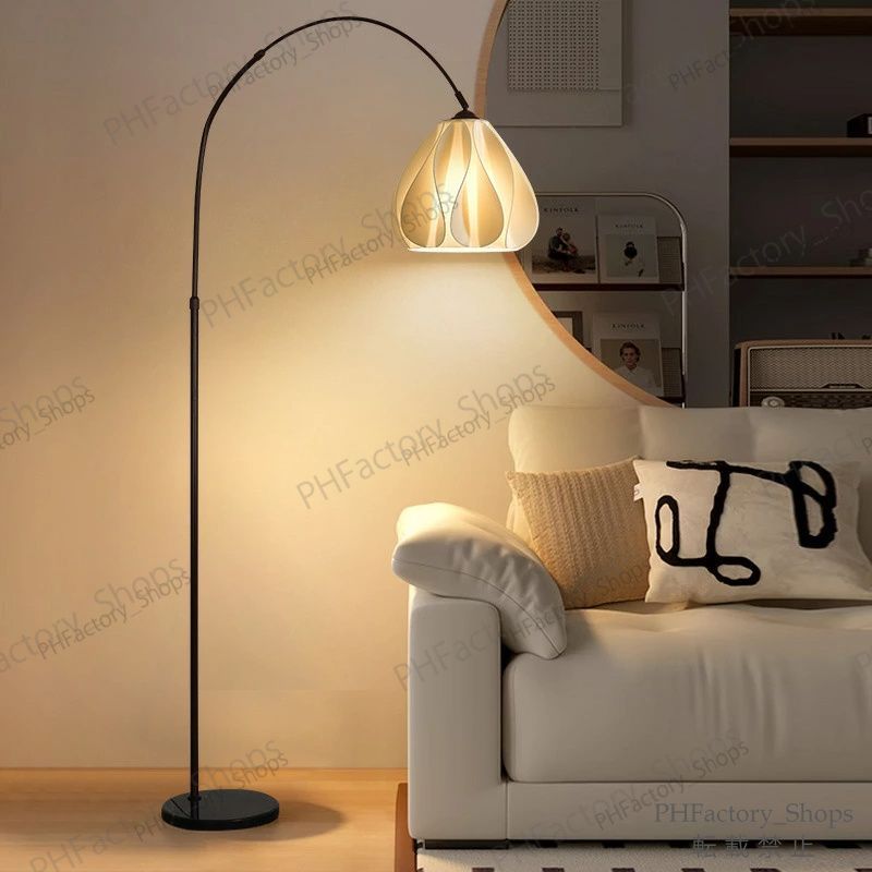 フロアランプ アーチ 電気スタンド 北欧 おしゃれ 花柄 アンティーク