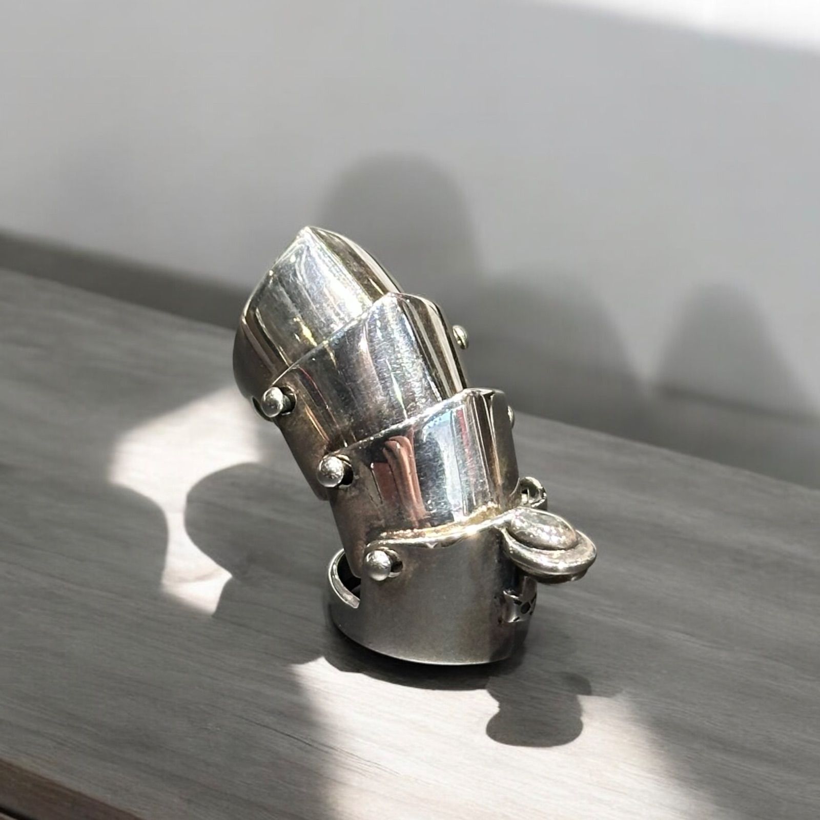 アーマーリング 12号 シルバー925 パンク ストリート NANA ナナ シルバーリング シルバー SV925 シルバーアクセサリー シルバーアクセ ゴツい