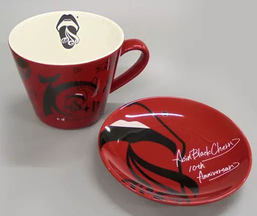 Acid Black Cherry マグカップ＆プレートセット　A(黒) 中古】食器その他(男性) Acid Black Cherry マグカップ