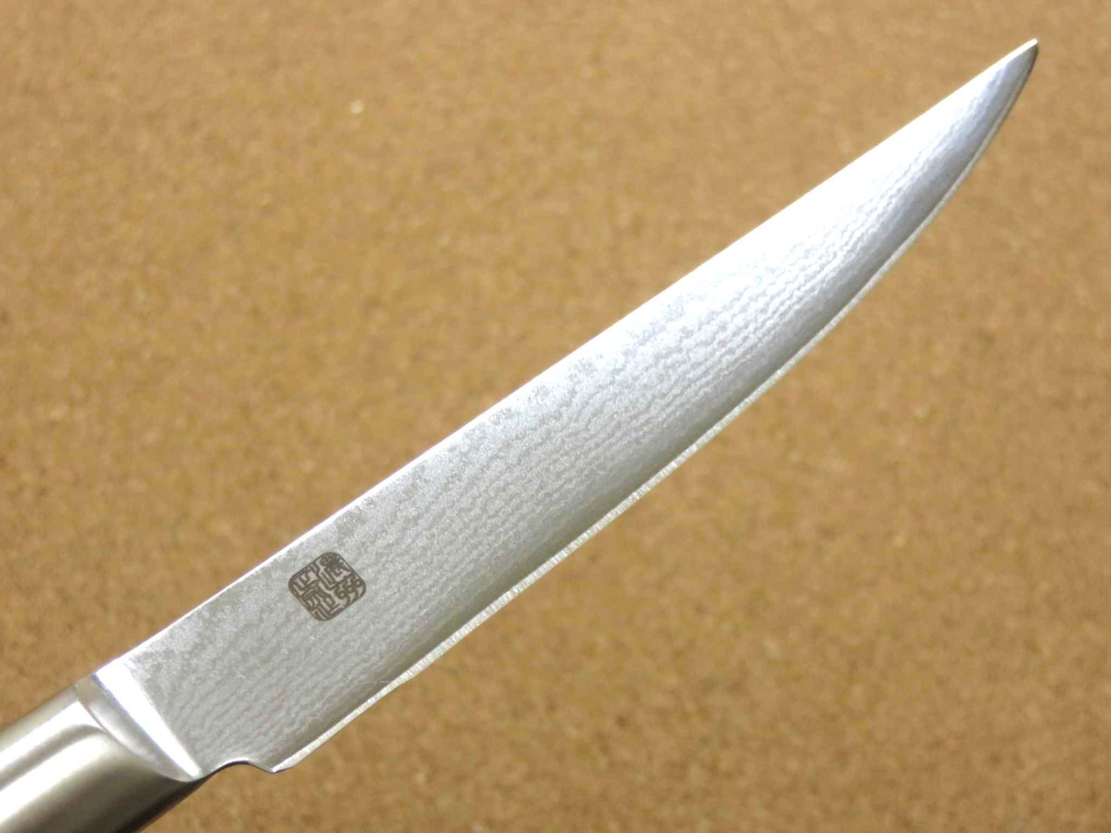 ステーキナイフ 12cm (120mm) 濃州正宗作 関の刃物 ダマスカス鋼 69層