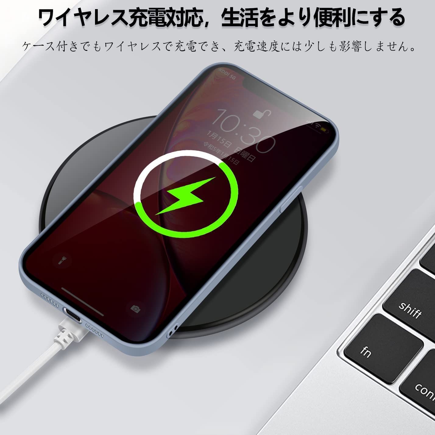 iPhoneXR ケース リキッドシリコン 耐衝撃 レンズ保護 薄型 iPhone XR