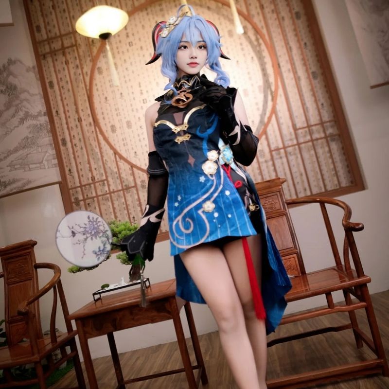 原神 甘雨 かんう 海灯祭 かいとうさい 玄玉遥芳 げんぎょくようほう スキン コスプレ衣装 豪華フルセット 高品質デザイン 撮影会 舞台演出 推し活 ハロウィン プレゼントに