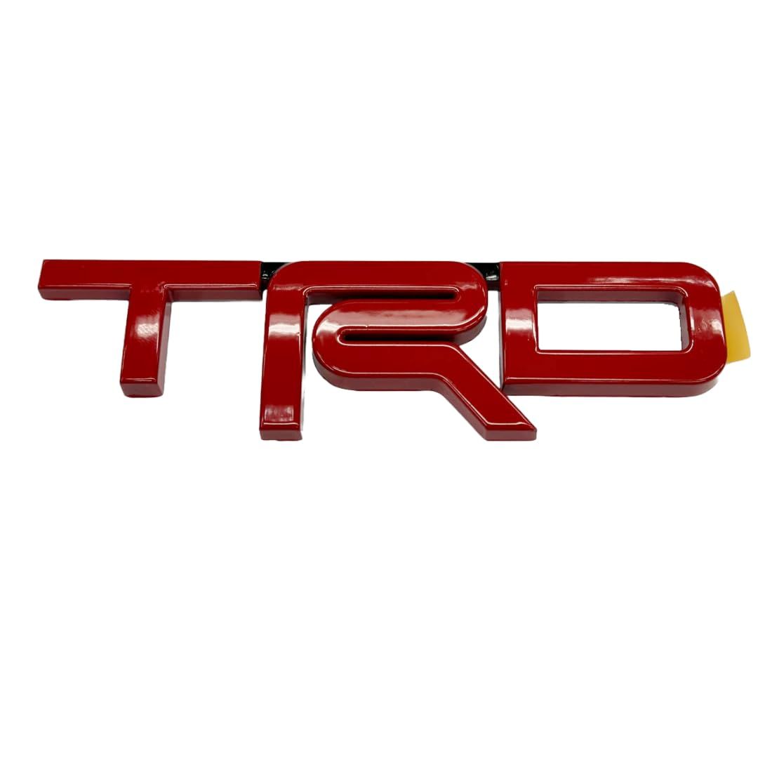 USトヨタ 純正品 トヨタ 全年式 全車種対象 ”TRD”エンブレム レッド