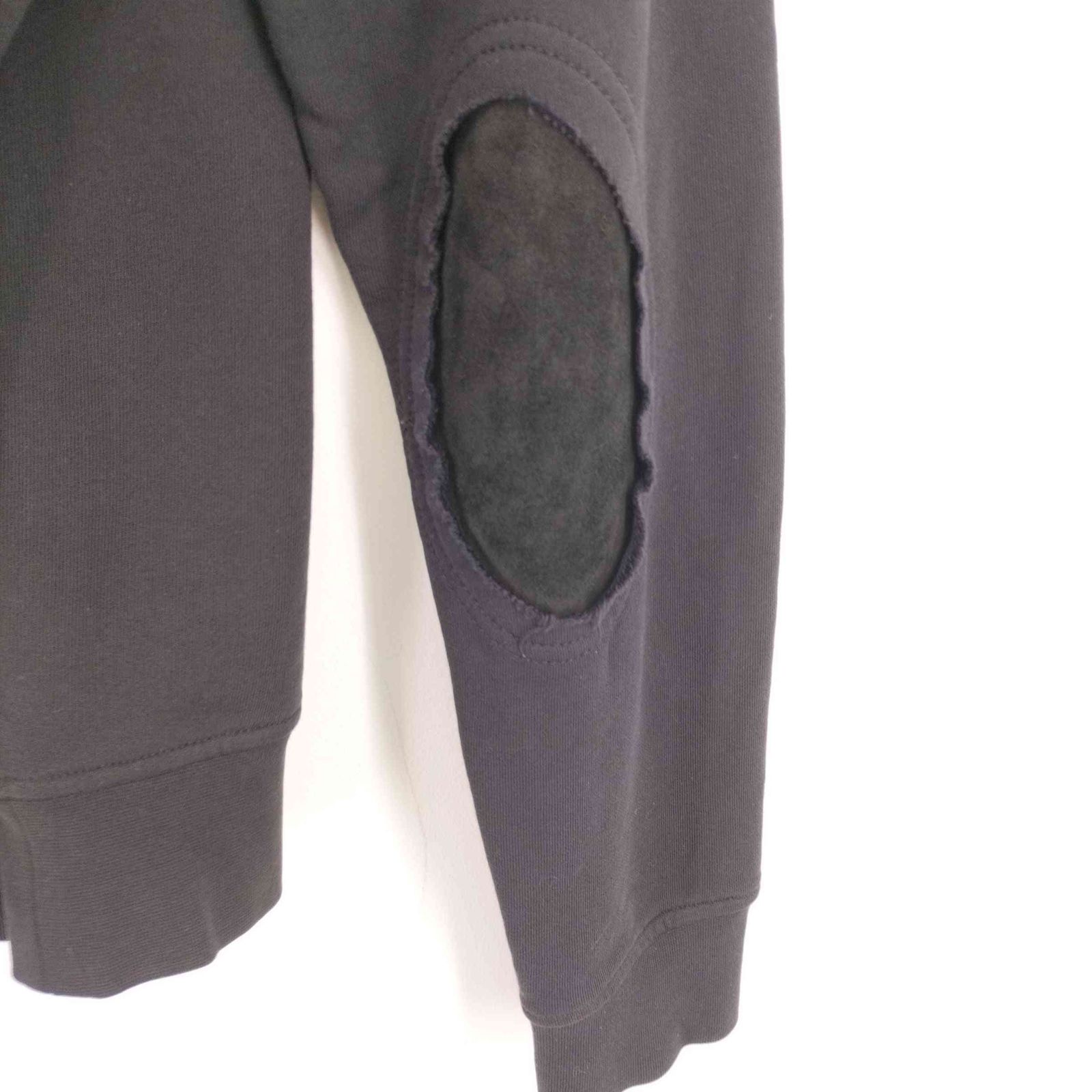 メゾンマルジェラ Maison Margiela 18SS 14 別注 スエードレザーエルボーパッチ付 クルーネックスウェット ELBOW PATCH  SWEAT SHIRT メンズ 48