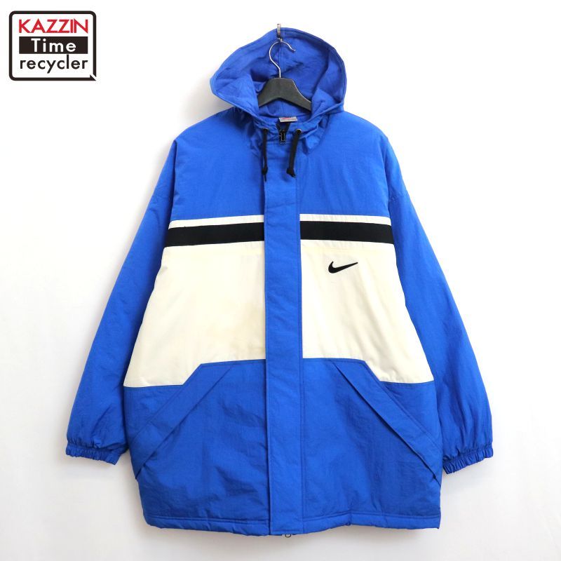 90s vintage NIKE 中綿 裏地キルティング ダブルジップ ナイロン