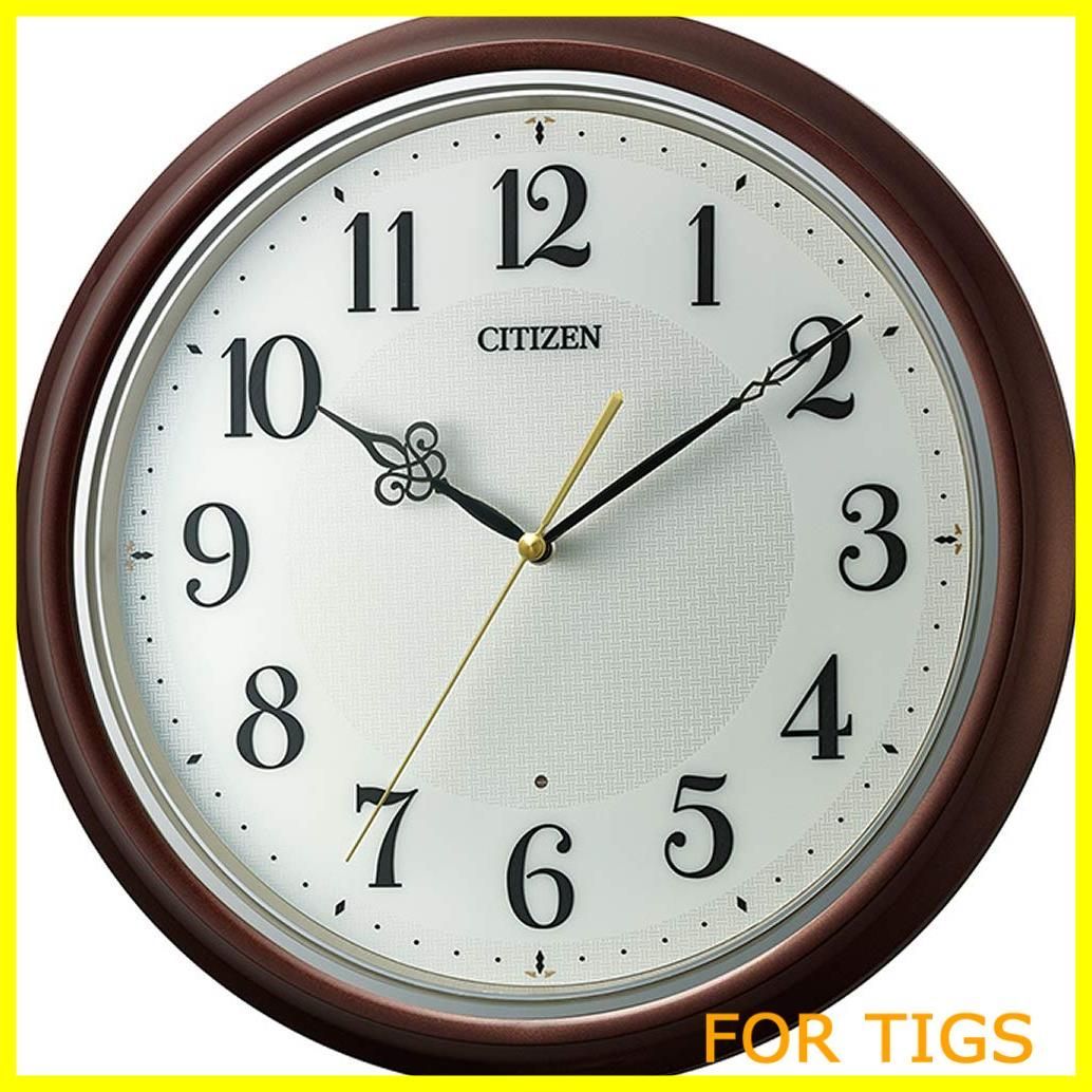 DIPOA 掛け時計 おしゃれ 木製 壁掛け時計 40cm 大きめ レトロ 静音