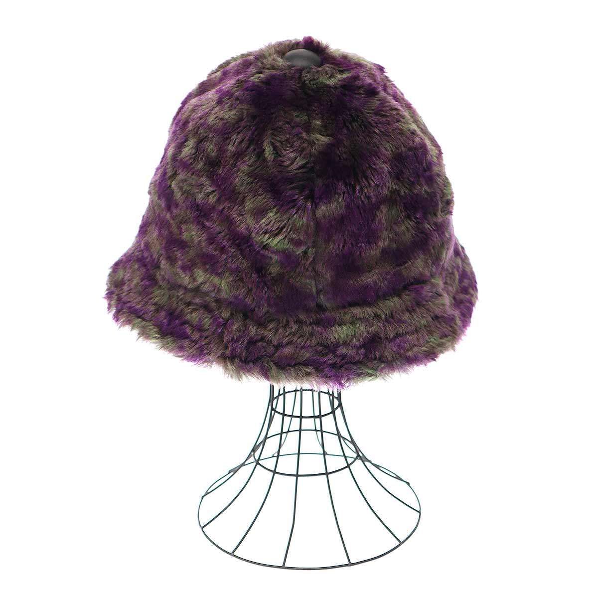 【美品】Needles ファー バケットハット Lサイズ パープル×ブラック ニードルス フェイクファー バケットハット パープル - メルカリ
