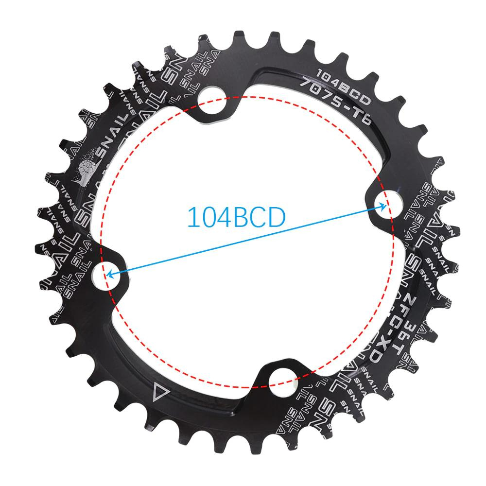 新品!送料無料! SNAIL 104PCD 38T ナローワイド チェーンリング