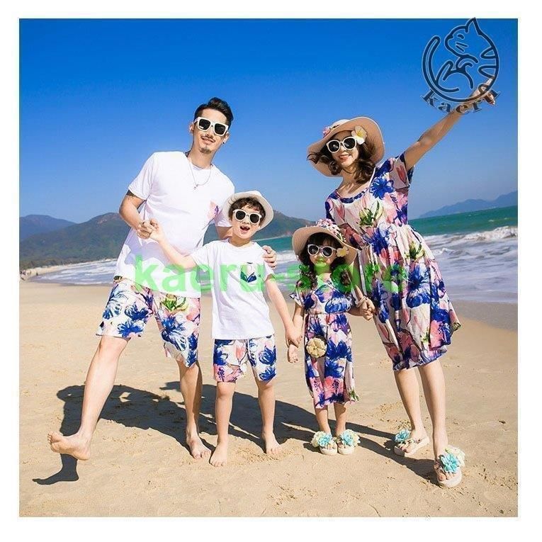 親子ペアルック ベビー 親子お揃い Tシャツ+パンツ   ベビーロンパース パパ ママベビー おそろい 親子コーデ 家族 大きいサイズ lxyevax-14101.jpg