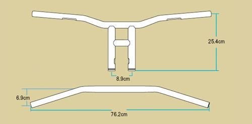 ハンドルバー クローム