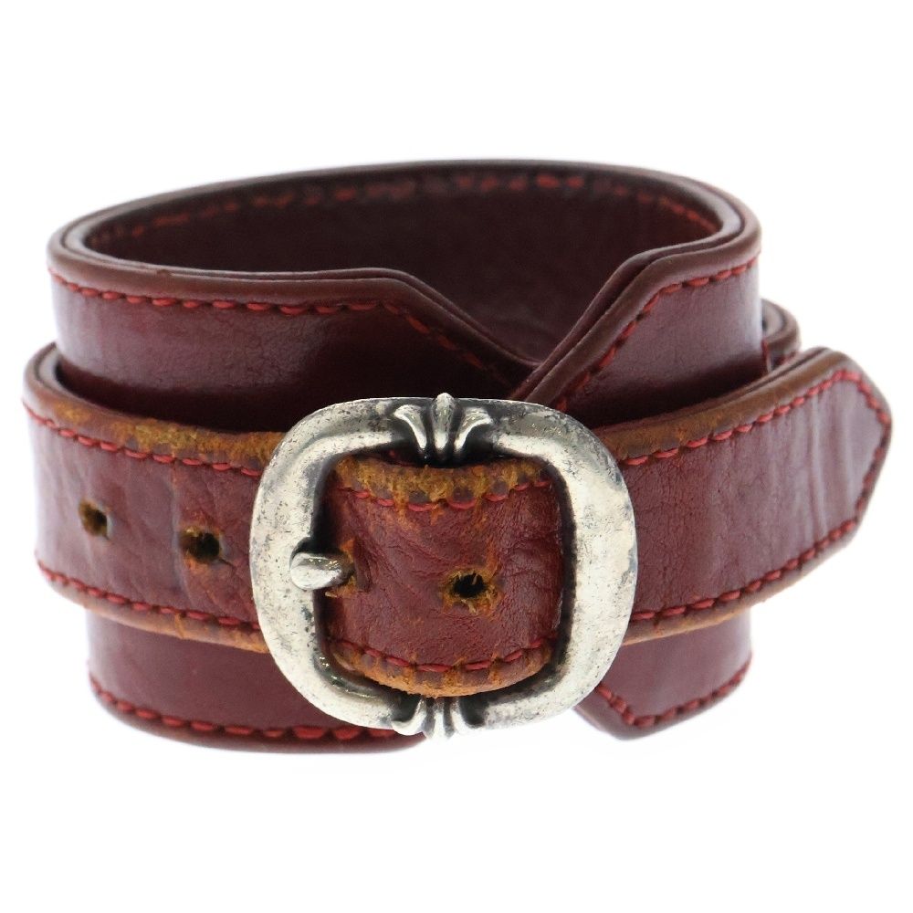 サイズ1】クロムハーツ R&R レザー ブレスレット ChromeHearts 【公式