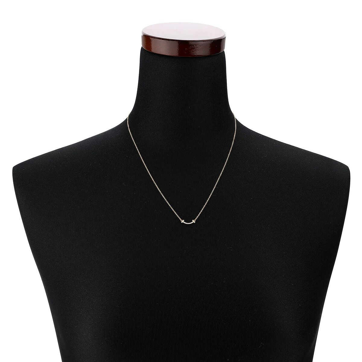 ティファニー T スマイル ミニ ネックレス ダイヤモンド K18  