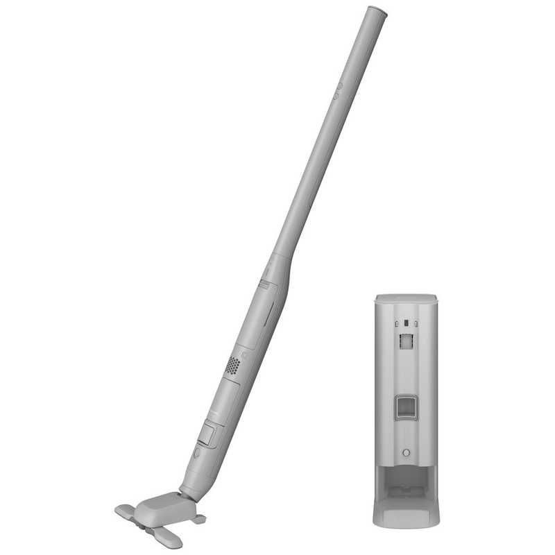 未開梱 パナソニック Panasonic ダストステーション搭載 スティッククリーナー 紙パックレス式 コードレス ライトグレー MC-NS70F