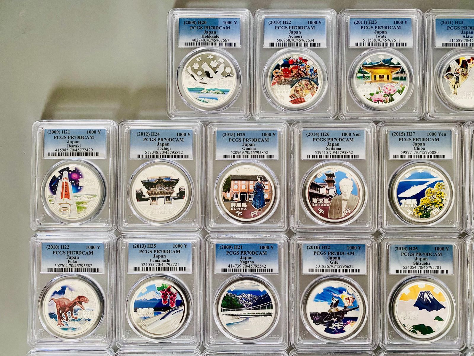 2008 フランス-日本 150周年記念銀貨 PCGS 高鑑定