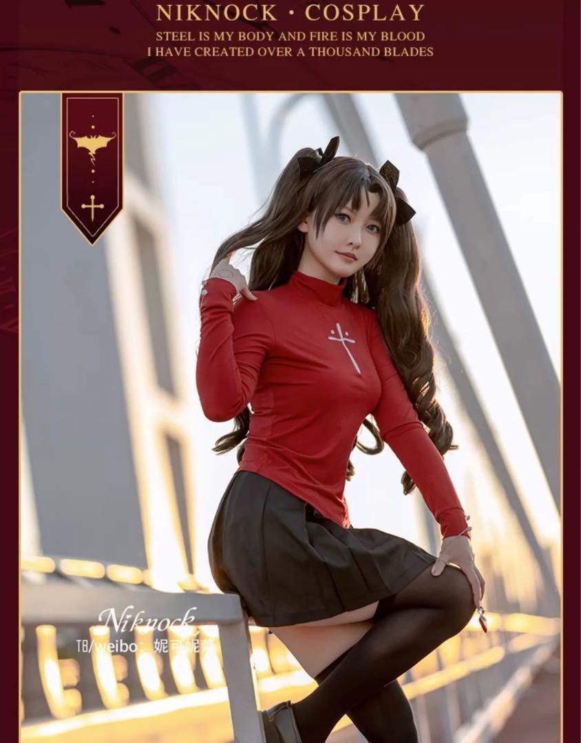 新品未使用 NIKNOCK fate fgo 遠坂凛 日常服 コスプレ衣装