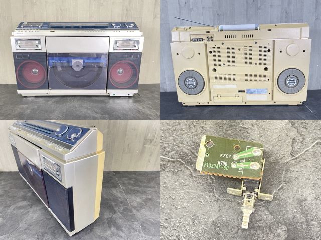 シャープ レコードプレーヤー付きラジカセ 【中古】SHARP VZ-V2