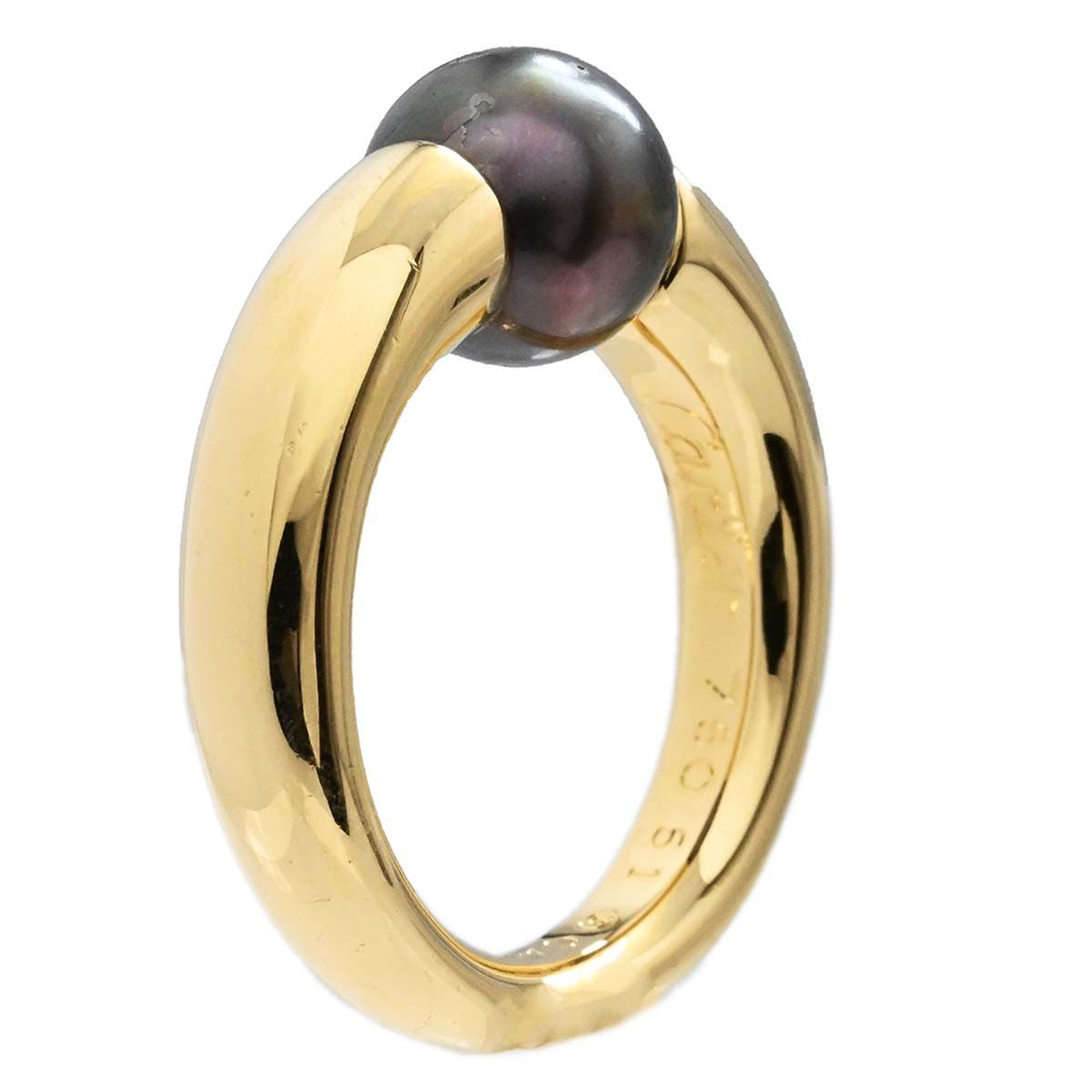 3552) カルティエ CARTIER 750YG イエローゴールド パール ぺ 