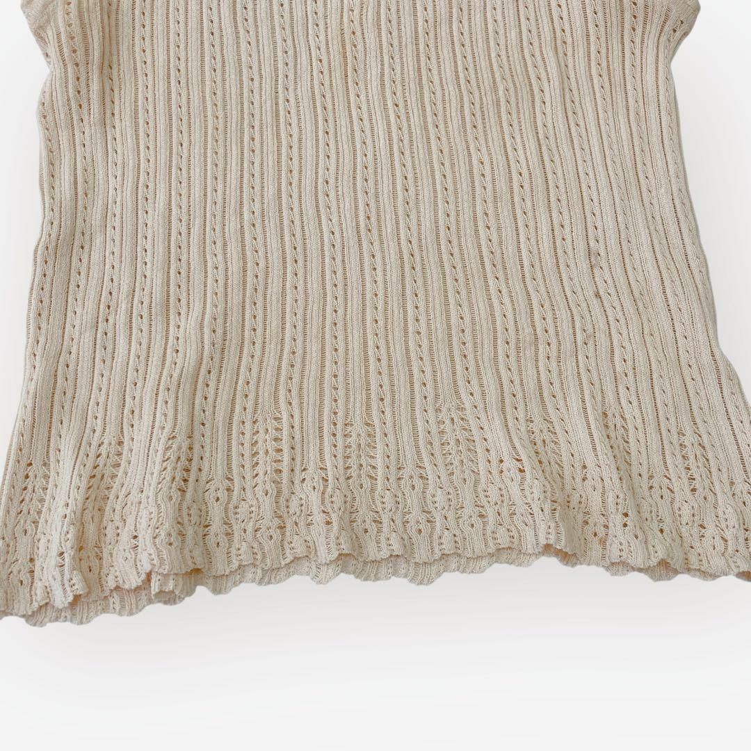 Vネック ニットタンクトップ