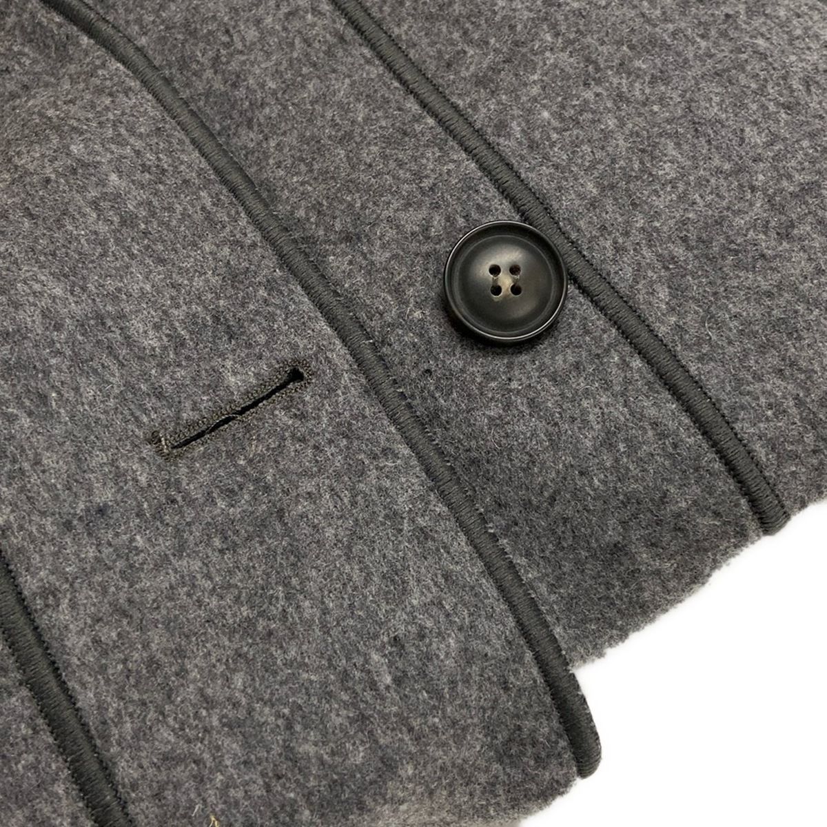 ARMANI COLLEZIONI グレー ウール ピーコート　値下げ中 ARMANICOLLEZIONI(アルマーニコレッツォーニ) コート サイズ40 M