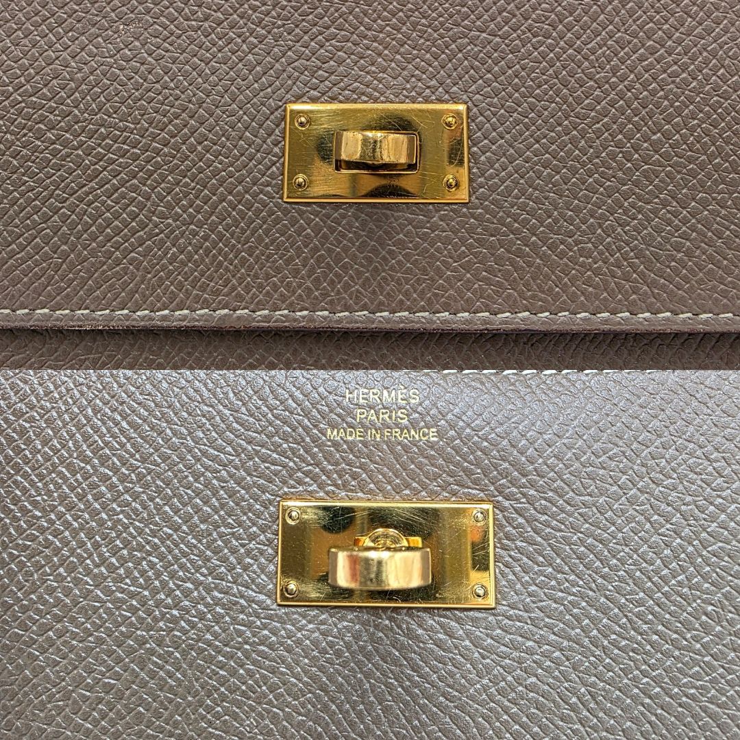 HERMES エルメス ケリーウォレット ロング エトゥープ エプソン