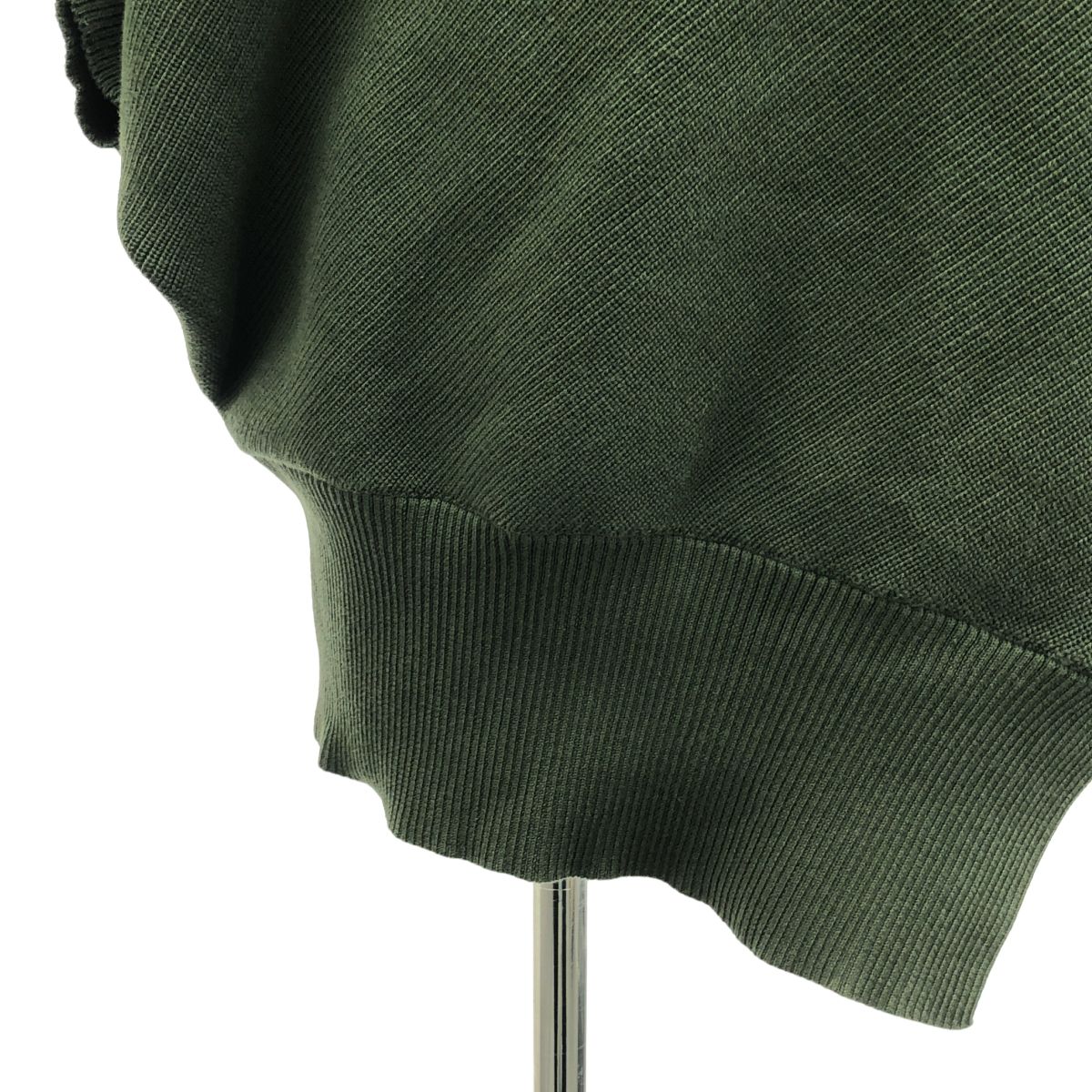 sacai / サカイ | アシンメトリー スリットニット | 1 | カーキ  