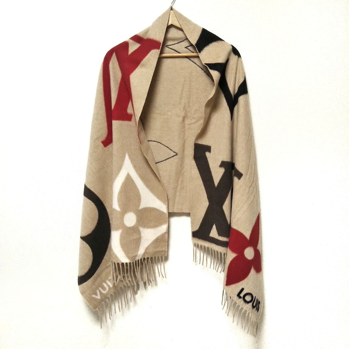 12057✨美品✨ルイヴィトン モノグラム 大判スカーフ スターライト