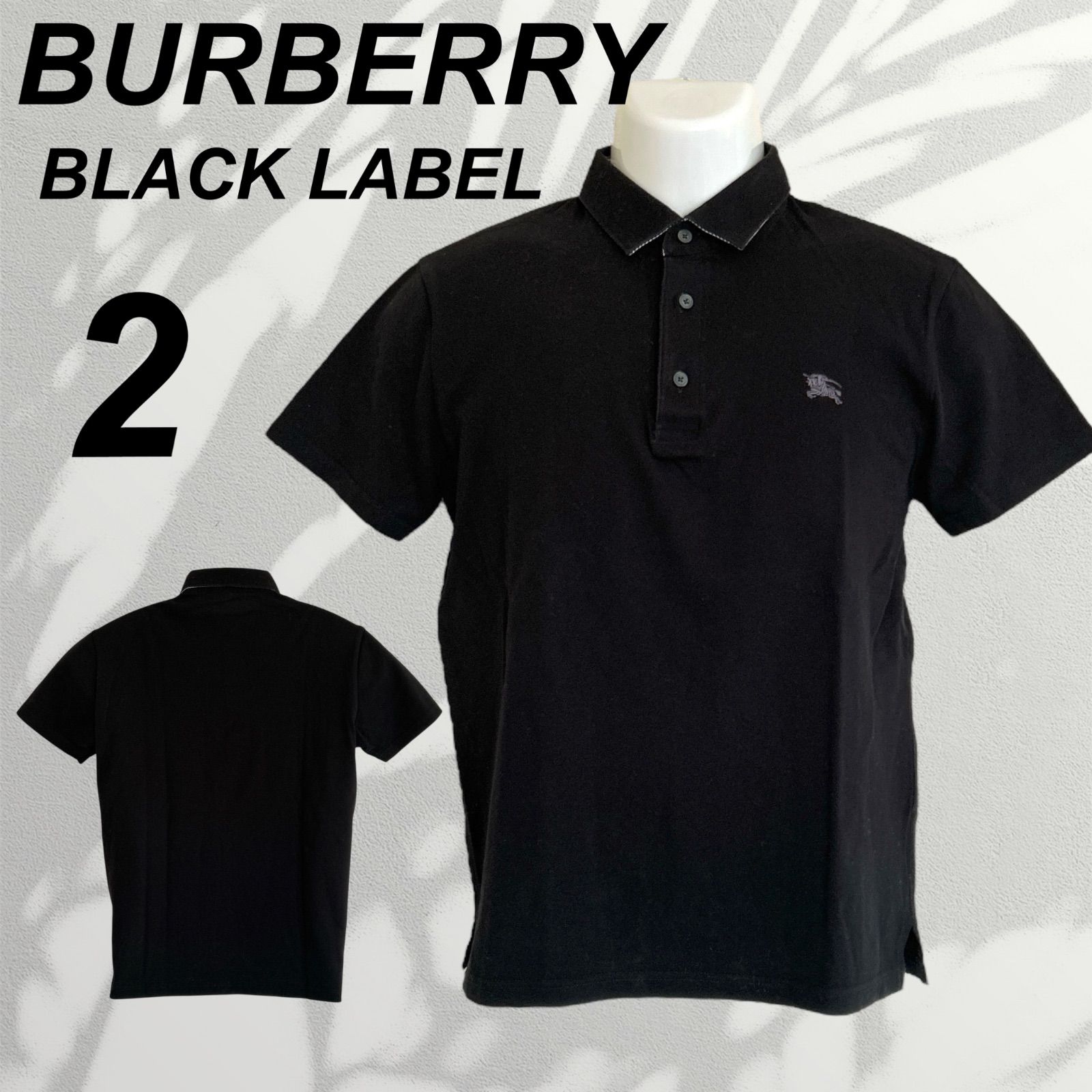 未使用タグ付　BURBERRY BLACKLABEL　ポロシャツ BURBERRY BLACK LABEL バーバリーブラックレーベル ノバチェック