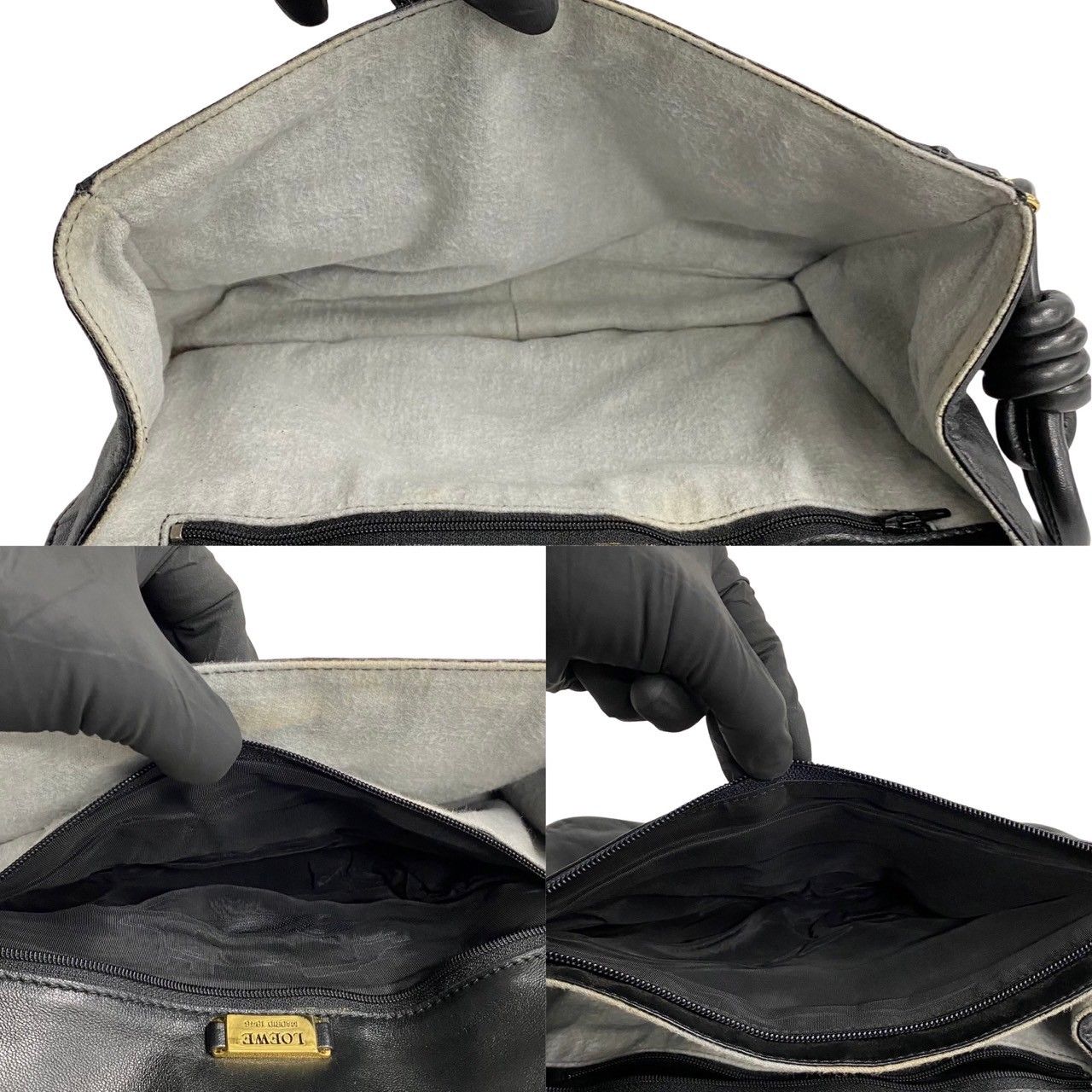 極 美品 希少品 LOEWE ロエベ ヴィンテージ アナグラム ロゴ