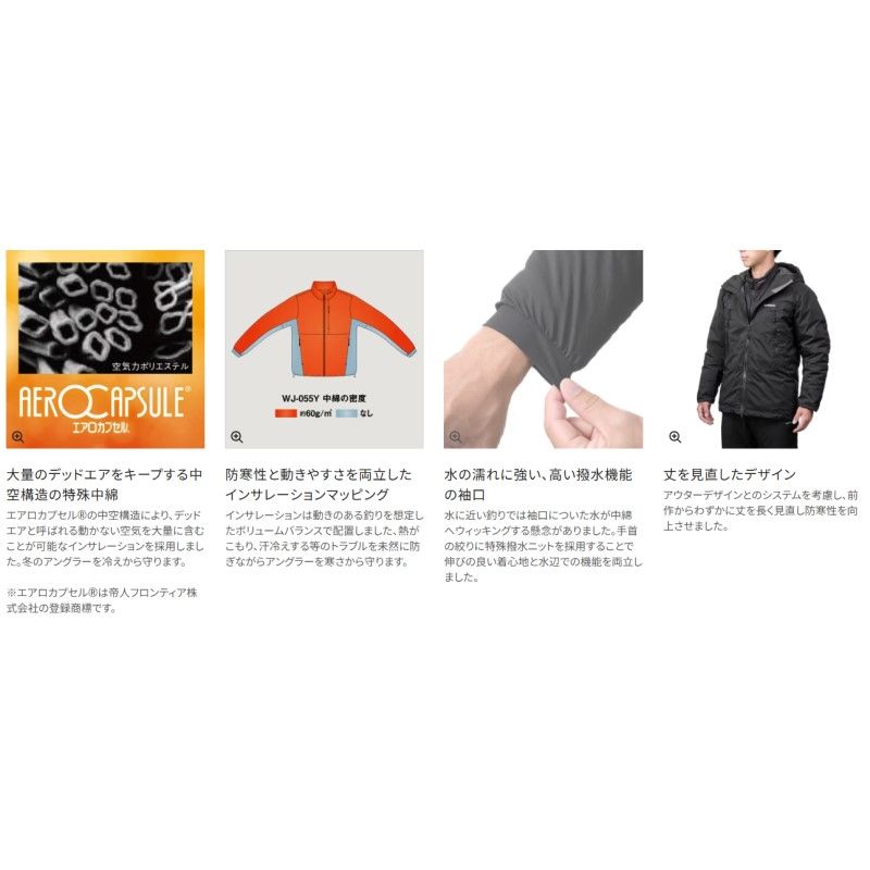 WJ 055 Y アクティブ インサレーション ジャケット M ネイビー 防寒着 防寒ウェア 中間着 ミドラー