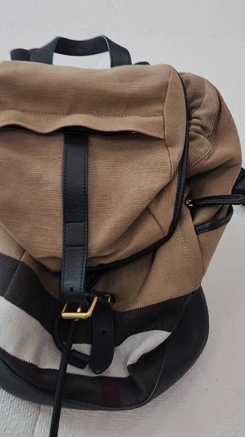 Burberry(バーバリー) キャンバス チェック ドリフトン リュック 正規品 Burberry(バーバリー) キャンバス チェック ドリフトン