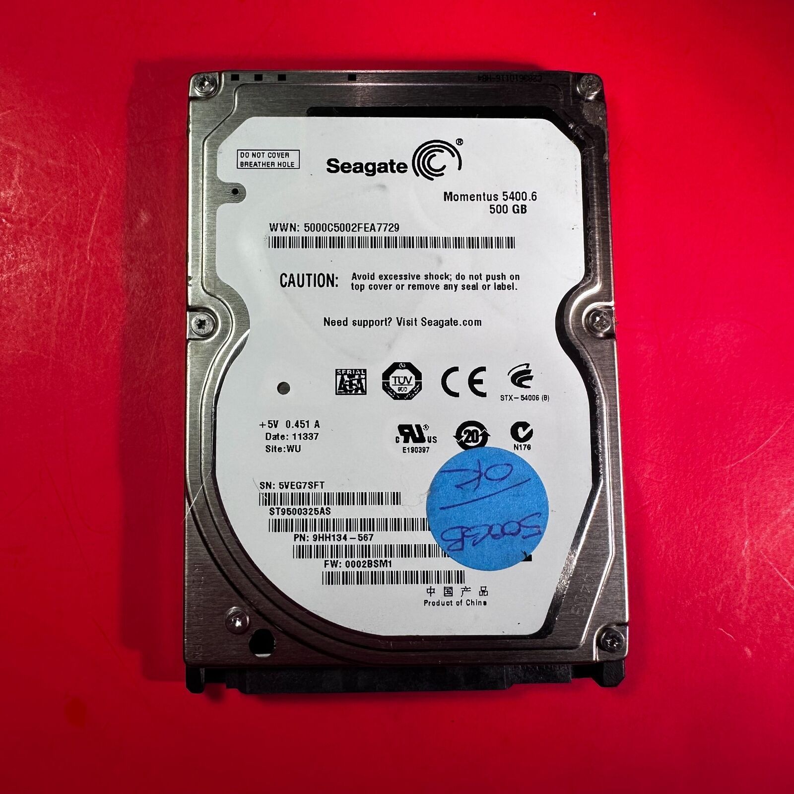 Seagate 500GB 2.5