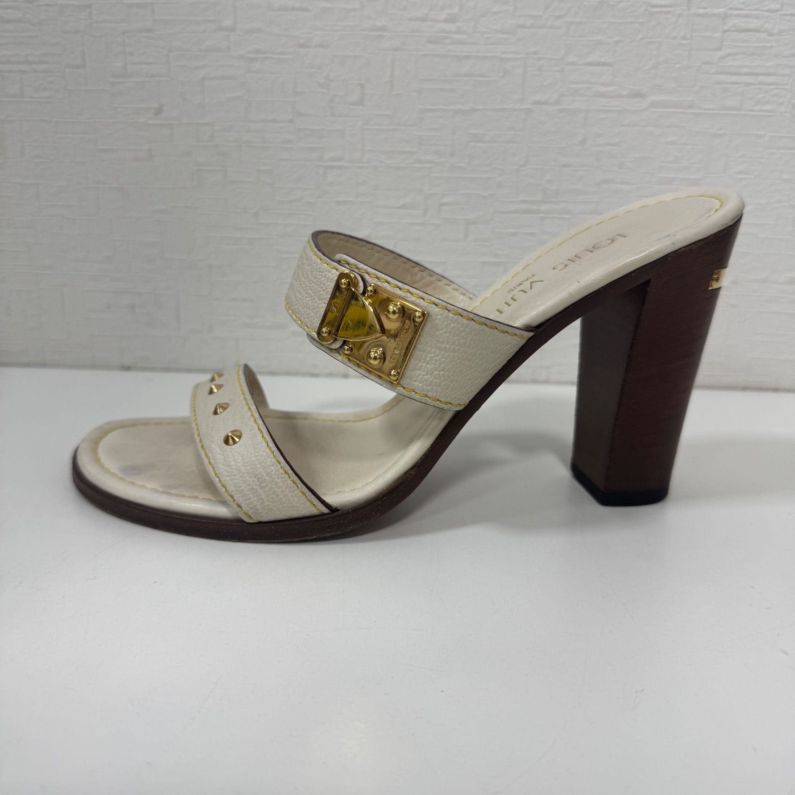 LOUIS VUITTON ルイヴィトン サンダル ミュール スタッズ サイズ