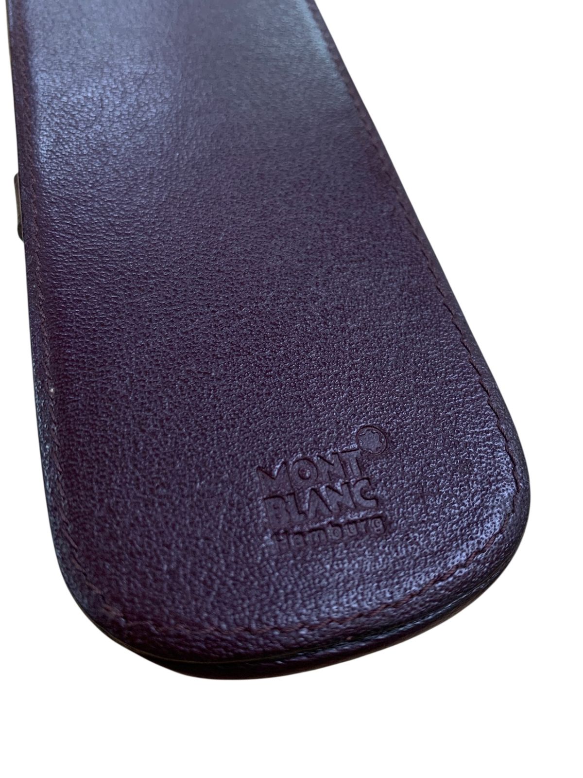 モンブラン ペンケース 2本差し マイスターシュテュック 本革 ボルドー