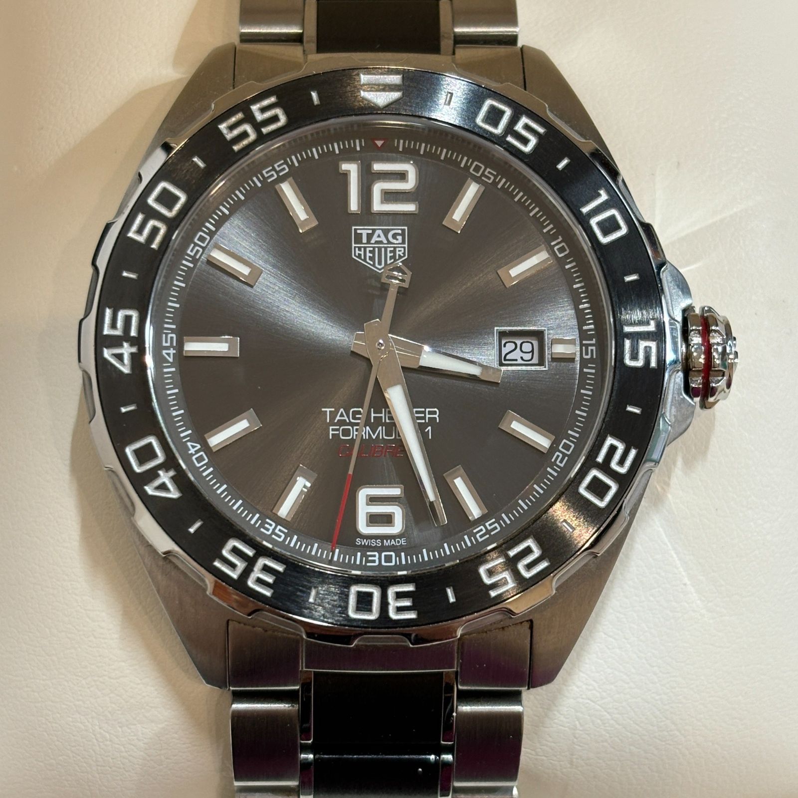 ΩNA1782 綺麗！フルセット！ TAG Heuer タグホイヤー WAZ2011 フォーミュラ1 キャリバー5 デイト 43mm 自動巻き メンズ 腕時計