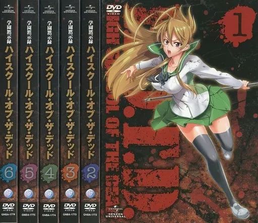 DVD Anime High School Of The Dead (Vol. 1-12 End) English