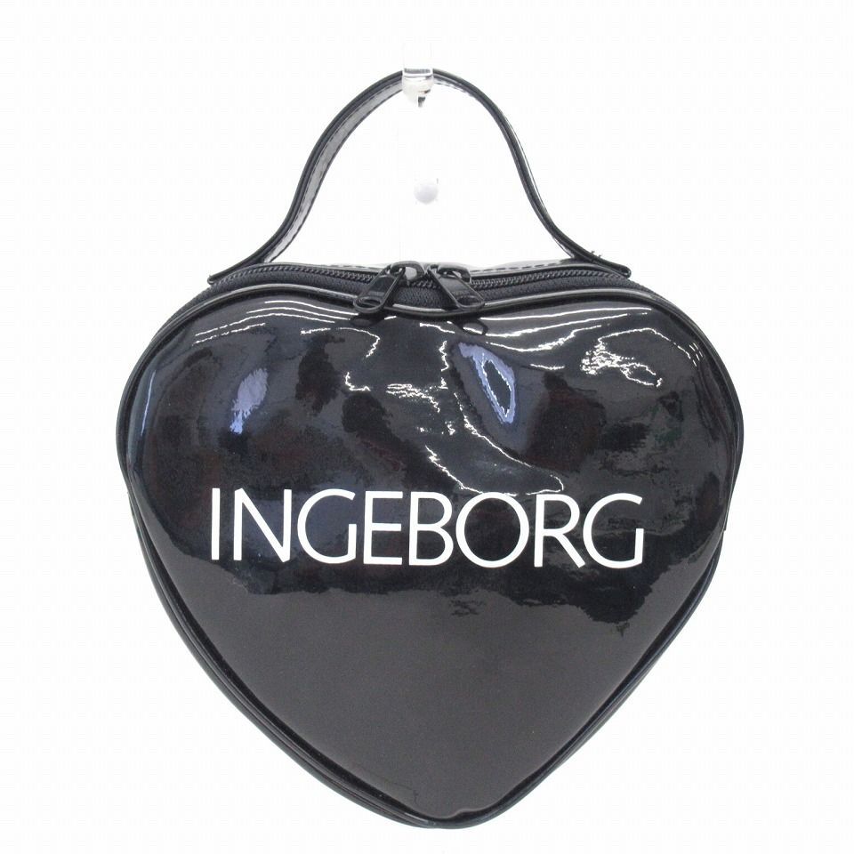  ★エナメル革 ロゴ トートバッグ ショッパーバッグ インゲボルグ INGEBORG ハート型 エナメルバッグ トート ロゴ