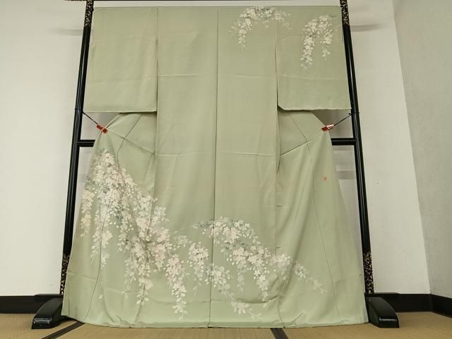 平和屋着物○本加賀友禅作家 鶴見保次 訪問着 枝垂れ桜 暈し染め
