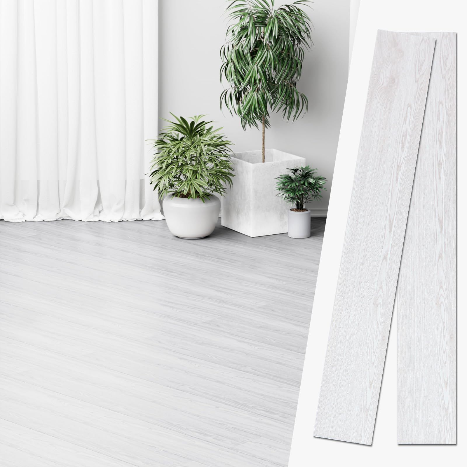 トイレ 玄関 剥がせる シート フローリング 床補修 模様替え フロアシート 向け 接着剤不要 貼るだけ シール式 約3畳分 36枚セット 型番号94 木目調 フロアタイル EMBOWLIFE