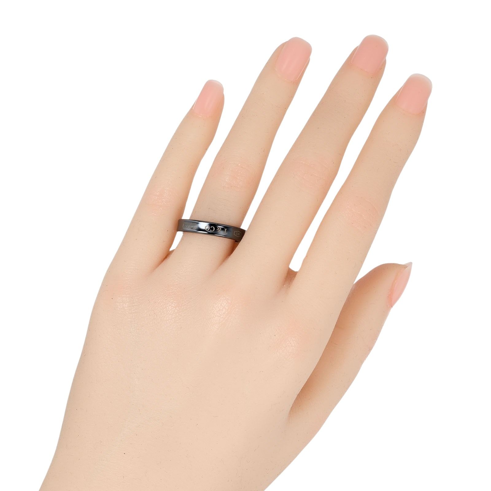 TIFFANY＆Co. 1837 ナロー チタン リング　約6.5号 TIFFANY＆Co. 1837 ナロー チタン リング 約6.5号