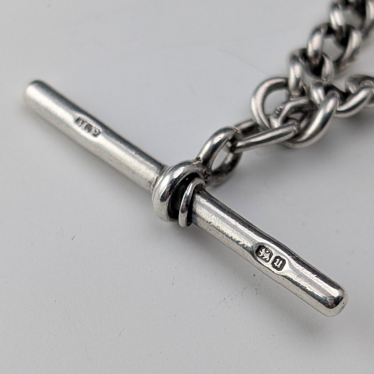 純銀製アルバートチェーン 60g