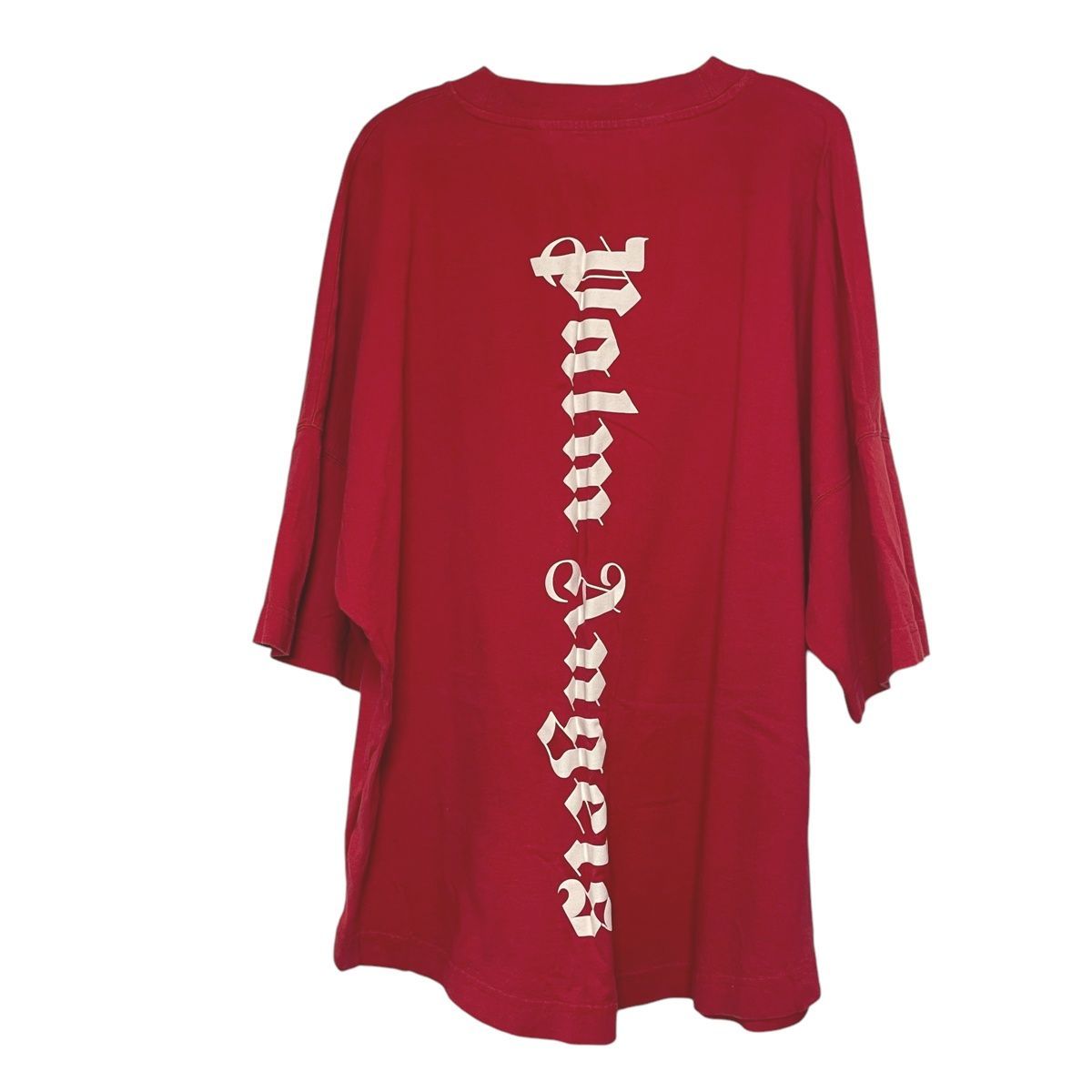 中古】 Palm Angels パームエンジェルス 半袖 Tシャツ レッド 赤