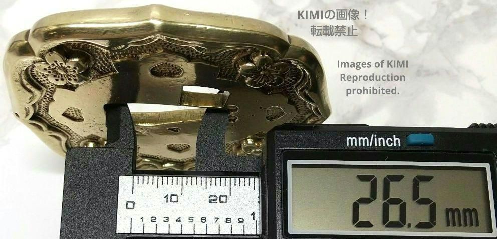 九八式軍刀の鍔 真鍮製 桜 九八式軍刀 Gunto Tsuba 軍装美術 K48 九八式軍刀の鍔 真鍮製 桜 九八式軍刀 K48 Gunto Tsuba 軍装美術