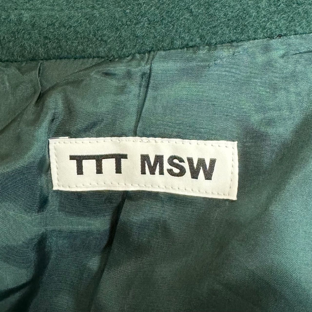 定価132000円 新品 TTT MSW 2022AW オーバーサイズ ウールコート 