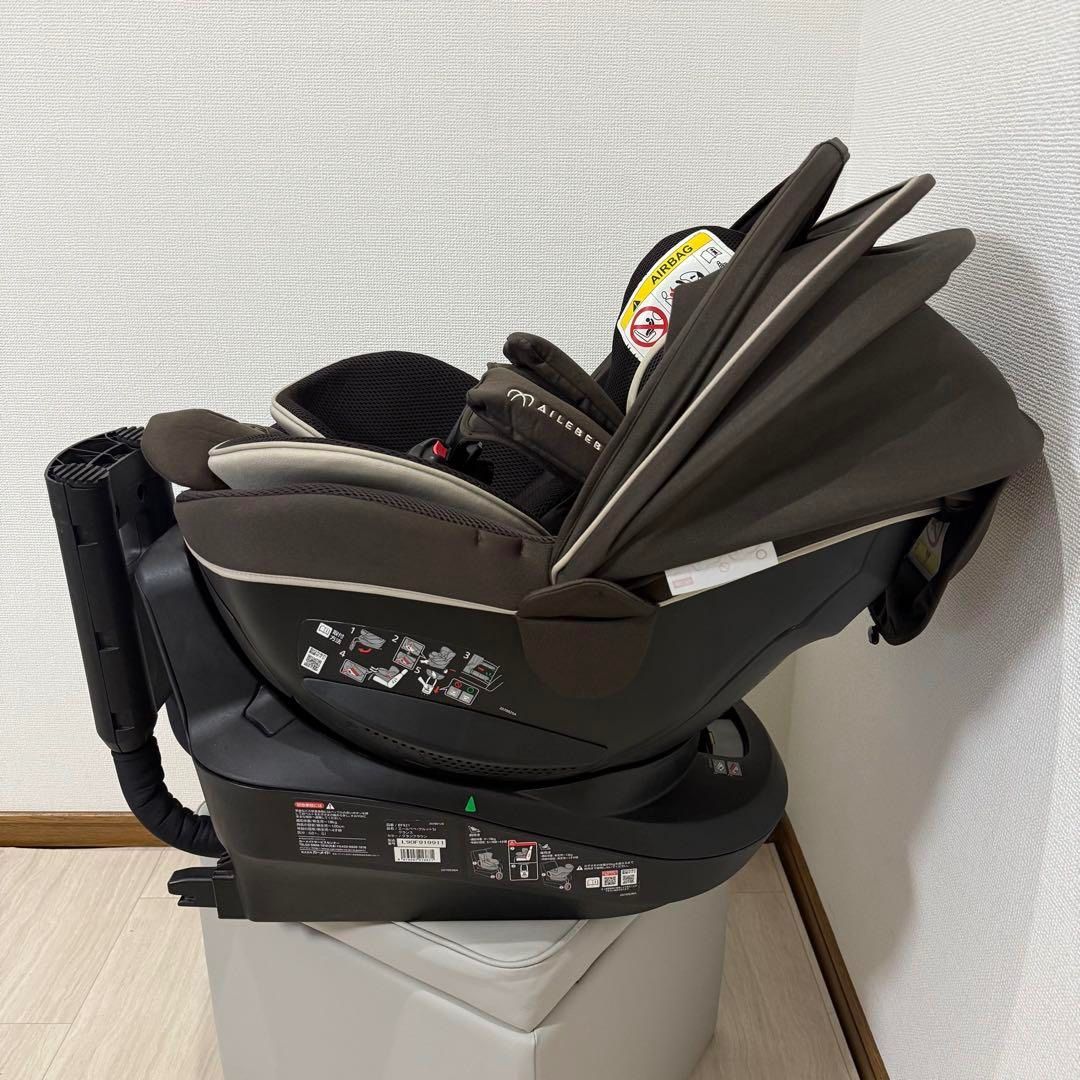  エールべべ クルット5 i グランスISOFIX最上位モデル ブラウン 車用チャイルドシート チャイルドシート