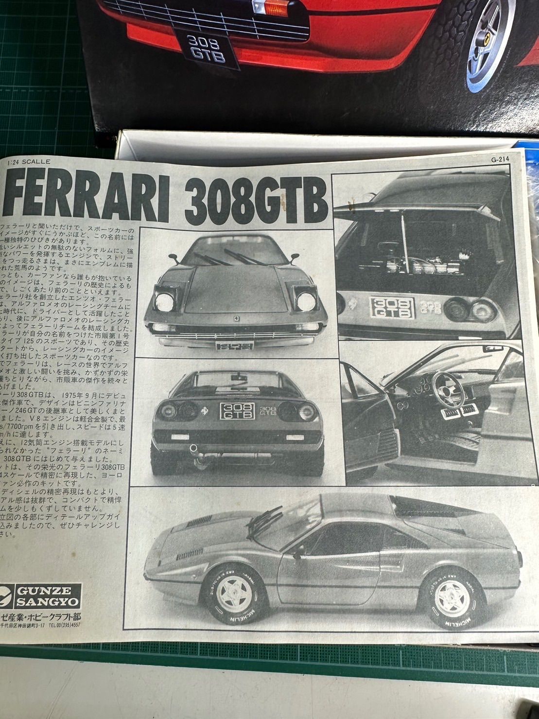 グンゼ産業 プラモデル フェラーリ308GTB 1/24 昭和レトロ - メルカリ