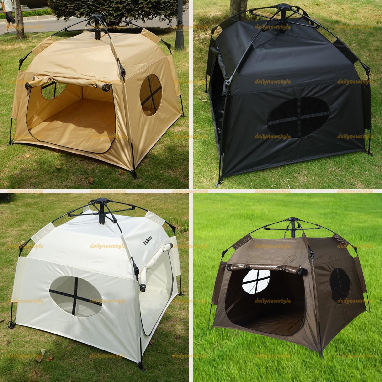 人気推薦◇ペットテント ワンタッチテント キャンプ用 大型 犬 テント