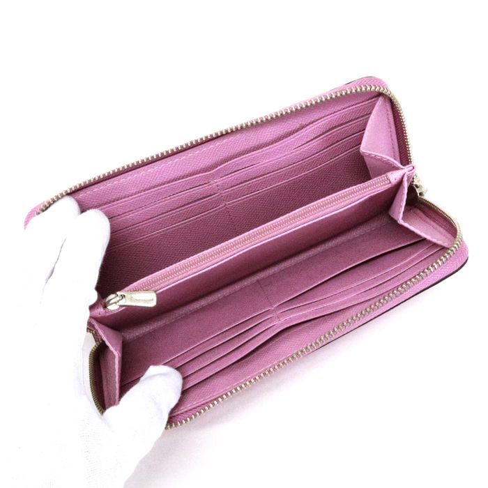 コーチ COACH アコーディオン ジップアラウンド ウォレット PVC レザー