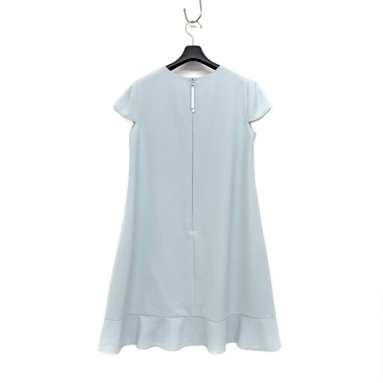 未使用級✨フォクシー バックフリルヘムドレス ワンピース 40 紺 FOXEY NEWYORK フォクシー バックフリルヘムドレス ワンピース