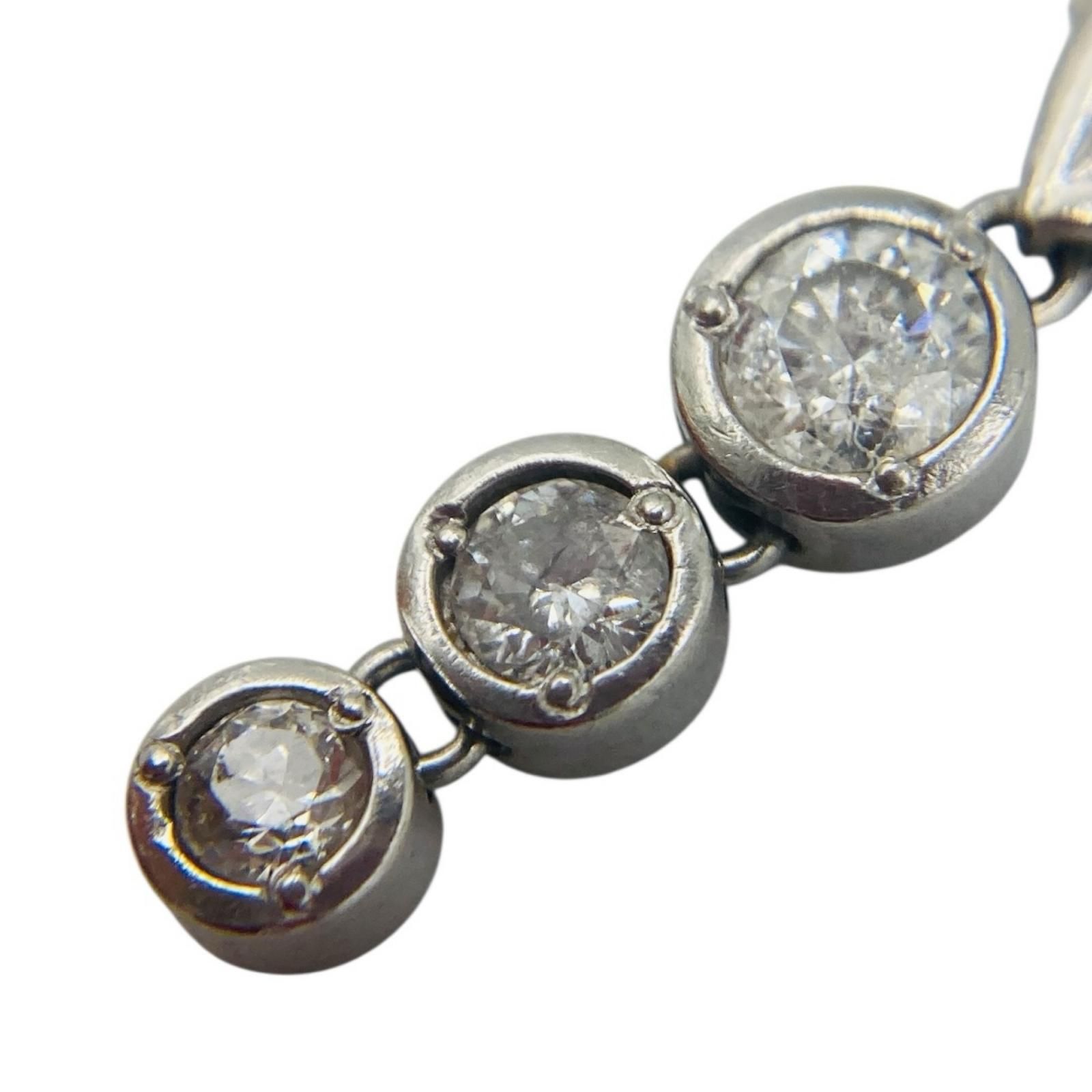 プラチナ ダイヤ 0.3ct Pt850 Pt900 ネックレス 3.3g 42cm ペンダントトップ