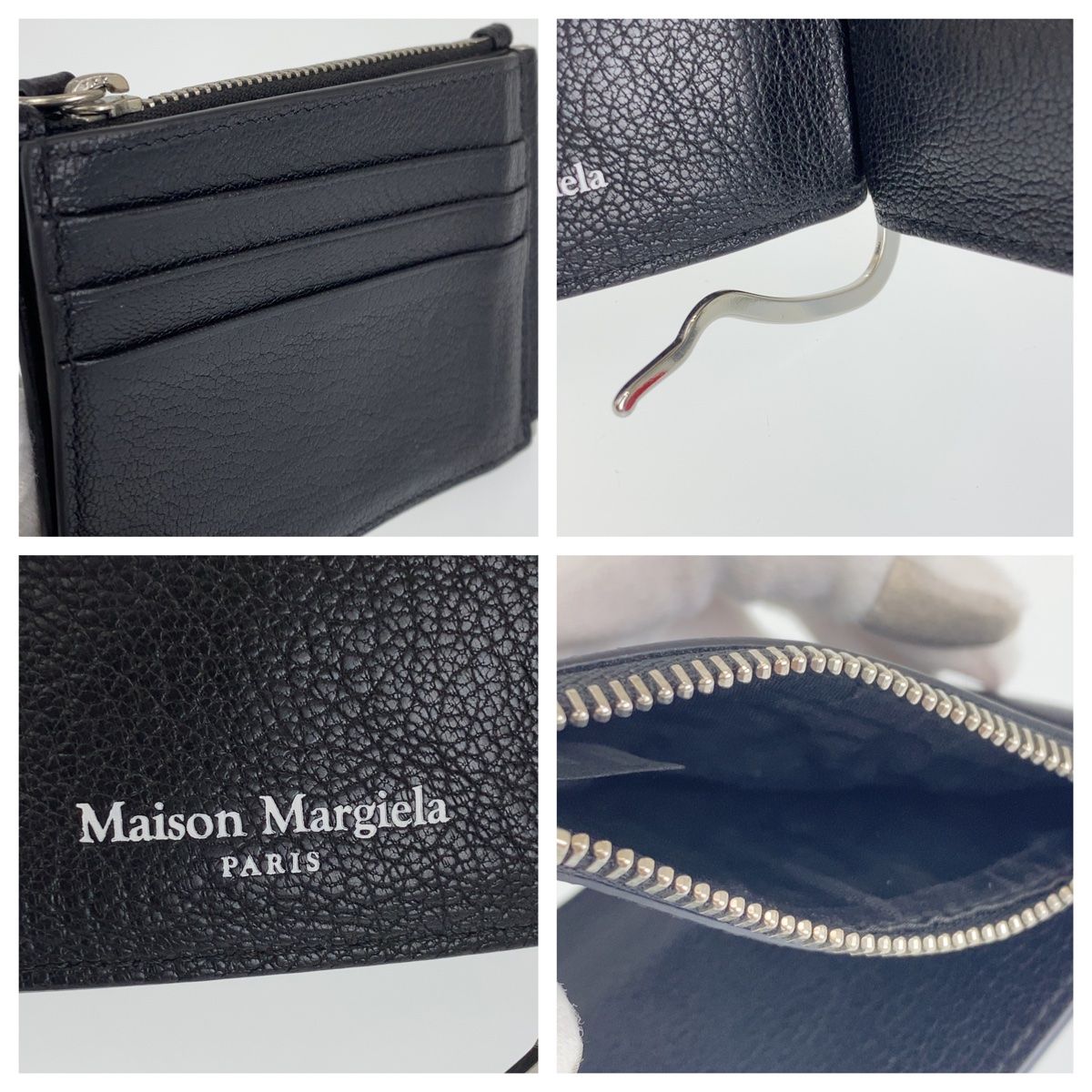 美品 Maison Margiela メゾン マルジェラ レザーマネークリップ  